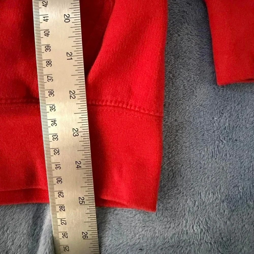 Long Beach supply & co Red hoodie with white logo Size L